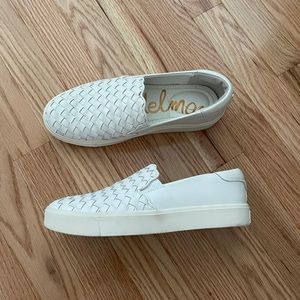 Sam Edelman - white slip-on shoes